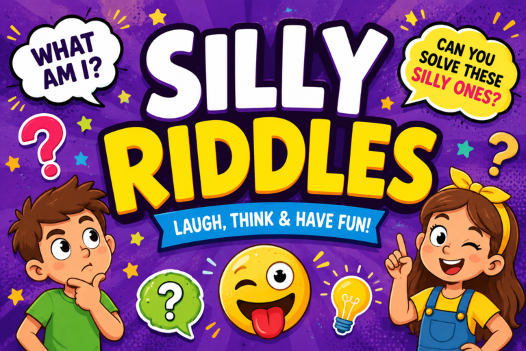 65+ Silly Riddles with Answers for Kids and Adults Silly Riddles
